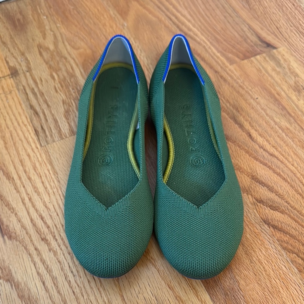 Rothy's Women's Green Flats